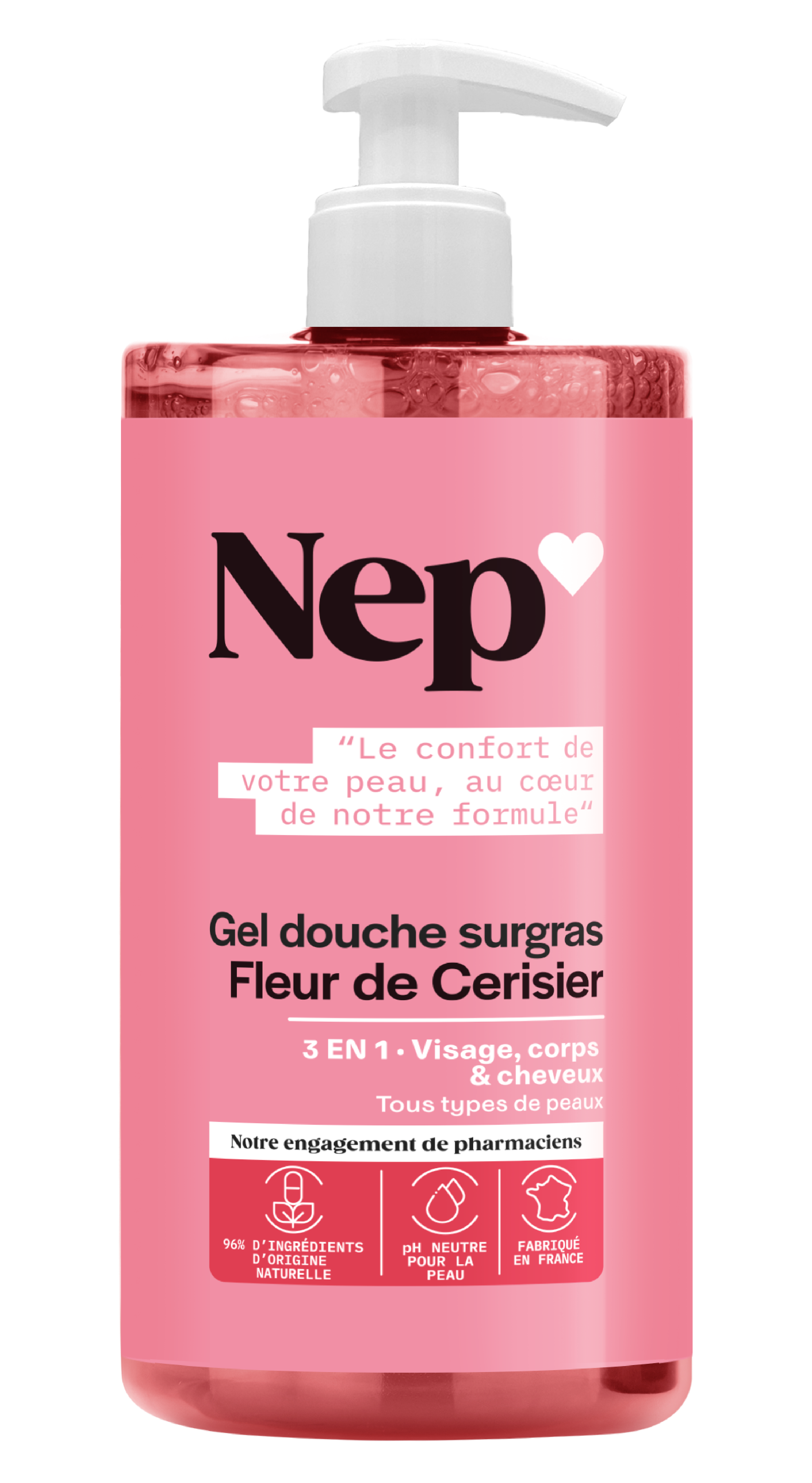 Gel douche surgras Fleur de Cerisier – (1L)